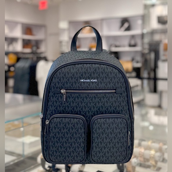 Michael Kors Jet Set Item Medium Backpack MK Admiral Multi - Picture 1 of 14